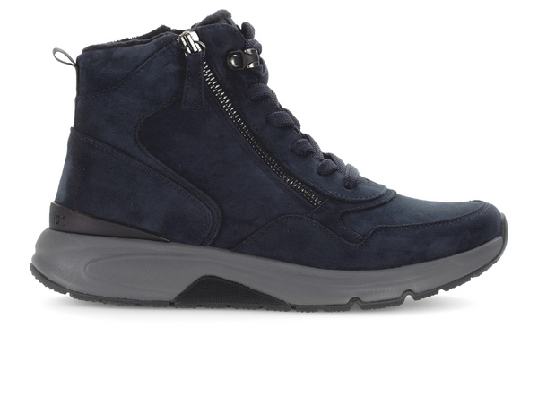 Ankle Boots Rolling Soft Boots Gabor Ladies Navy Nubuk Rolling