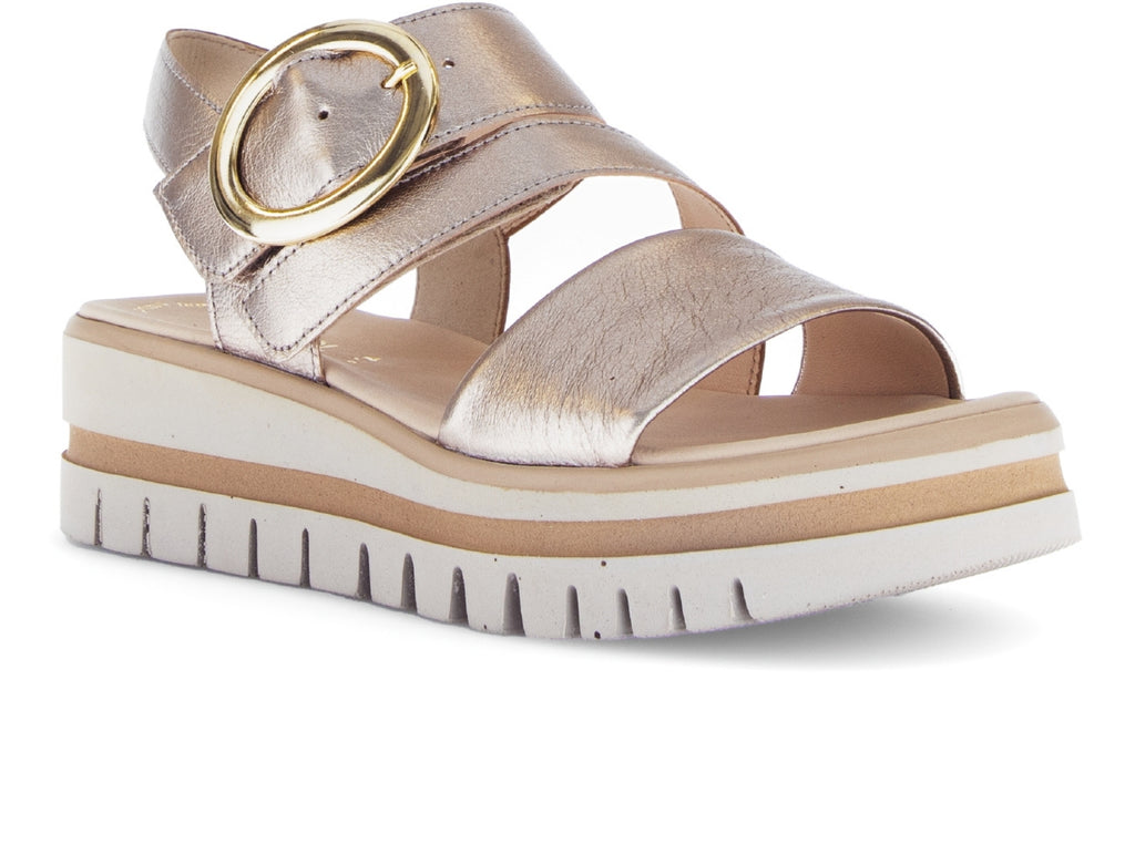 Gabor 62.733.54 – Sandali Piatti Da Donna, Tacco Piatto, Chiusura Slip-on, Larghezza Normale, Comodi, Colore Nero, Taglia 37 EU
