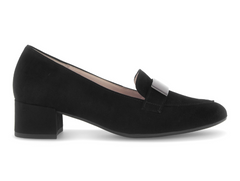 Gabor 71.432.17 - Black loafer shoe on a white background