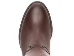 Gabor 71.889.24 - Brown knee-high boot on a white background toe view, close up