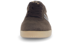 Gabor 73.300.18 West Brown sneaker with leopard print heel, beige sole, white background