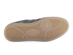 Gabor 73.300.18 West Brown sneaker with leopard print heel, beige sole, white background