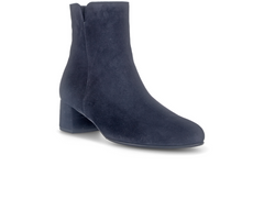 Gabor 75.680.16 Abbey - Navy suede ankle boot on white background