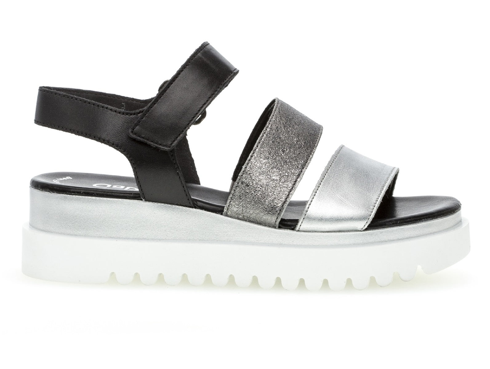 Gabor 84.610.61 Billie | Black / Silver | Ladies Sandals at Gabor Shoes ...